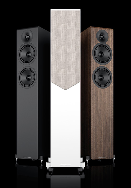 Acoustic Energy AE309² in Walnut, Black and White finishes