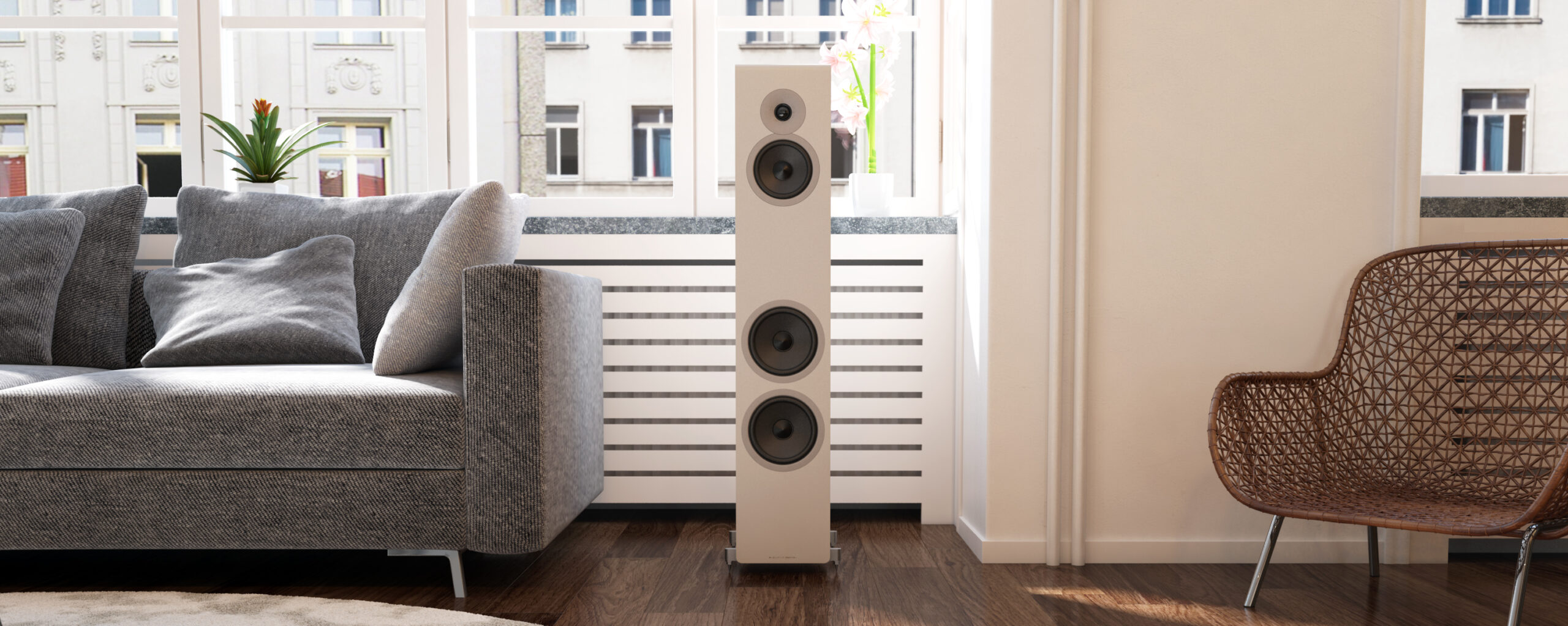 AE320² Web Header (Matte White, No Grille)