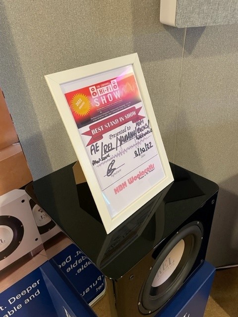 We won "Best Stand in Show" at the Cornwall HiFi Show 2022 We won "Best Stand in Show" at the Cornwall HiFi Show 2022