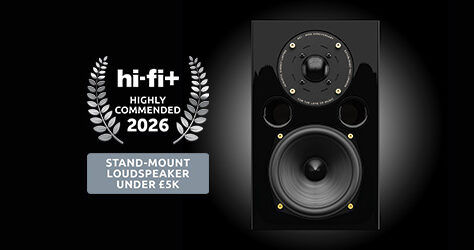 The AE1 40th Anniversary Edition Loudspeaker "Highly Commended" by hi-fi+ Awards in the Stand-Mount loudspeakers under £5k category