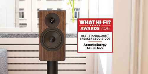 For the second year in a row the AE300² has been awarded "Best Standmount Loudspeaker (£500 - £1000) in the 2026 What Hi-Fi? Awards.