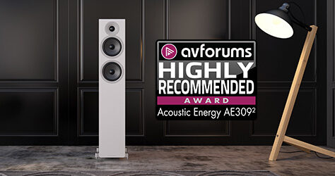 AVForums "Highly Recommended" badge for the AE309²