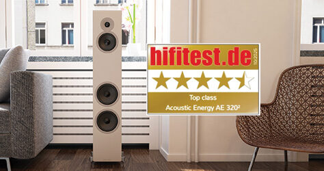 Acoustic Energy AE320² reviewed by Hi-Fi Test magazine in Germany