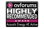 AVForums award the AE Active Highly Recommended
