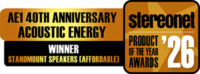 Stereonet Product of the Year 2026 award for the AE1 40th Anniversary