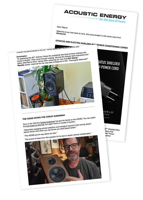 Acoustic Energy Newsletter Sign Up