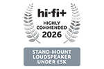 Hi-Fi+ announce the AE1 40th Anniversary as Highly Recommended in the stand-mount Under £5k category