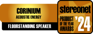 Product of the Year for the Acoustic Energy Corinium from Stereonet